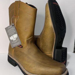 Brown Square Toe Boot